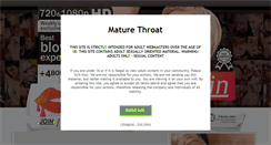 Desktop Screenshot of maturethroat.com