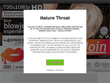 Tablet Screenshot of maturethroat.com